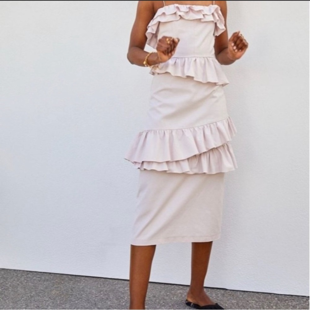 Brock Collection × H&M Ruffle Flounced Dress